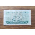 South Africa MH de Kock 10. 3. 56. Old Five Pound Bank Note. (822)