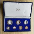 South Africa 1969 Silver one Rand Proof set.