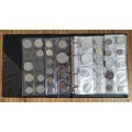 Collection of 113 old coins with album. Nice collection.
