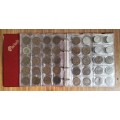 Collection of 208 old coins with album. Nice collection!!