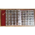 Collection of 208 old coins with album. Nice collection!!