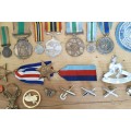 Large collection of military medals, badges and clothing. Please read.