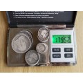 Great Britain Collection of 52 old Sterling silver coins. 179.52 grams.