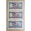 South Africa Collection of 3 Old R20 bank notes. 2 X M.H. de Kock and one Stals.
