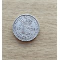 South Africa 1936 Silver Half Crown.