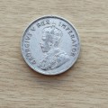 South Africa 1936 Silver Half Crown.