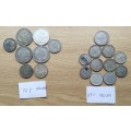 Collection of 19 Silver Republika Portuguese Coins.