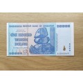 Reserve Bank of Zimbabwe One Hundred Trillion dollars. Great condition.