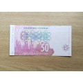 South Africa Red Water Variety Stalls R50 Bank Note. AH (183)