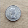 South Africa 1955 Silver 5 Shillings. Good Condition.