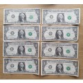 Collection of 147 American dollars. ( R 2787.16) In today`s exchange rate.