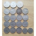 Collection of 47 Deutsche Mark.