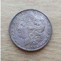 America 1888 Silver Morgan Dollar. Good Condition.
