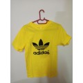 yellow Adidas originals t-shirt