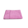 Velour Jacquard Bath Towel 70 x 145cm - Baby Pink