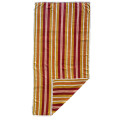 FMF 2 Pack Velour Stripe Bath Sheet 85 x 170cm - Mustard
