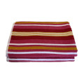 FMF 2 Pack Velour Stripe Bath Sheet 85 x 170cm - Pink