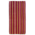 FMF 2 Pack Velour Stripe Bath Sheet 85 x 170cm - Pink