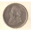 ZAR 2 Shillings 1897 Silver Coin (possible trench Art to Krugers bust)
