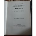 Handbook for Genealogical Research in South Africa by R T J Lombard