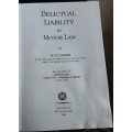 Delicttual Liability in Motor Law by W E Cooper 1996 Edition