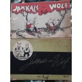 Jakkals en Wolf volumes 5 & 12 cartoon books by T O Honiball **TEXT in Afrikaans**