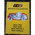 MGA 1500, MGA 1600, MGA 1600 Mk II Parts Catalogue