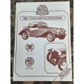 MG T&Y Type Parts Catalogue from NTG Services