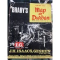 Brabys Guide and Map of Durban **circa 1960s**