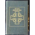 The New Jerusalem Bible with finger tags to books of the Bible