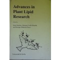 Advances in Plant Lipid Research edited by Juan Sanchez etal