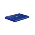 Samsung T7 2TB USB 3.2 Portable Solid State Drive (SSD) - Blue / USB 3.2 Gen.2 Interface / Read Spee