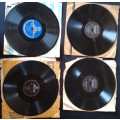 Lot of Four x 78 Grampohone Records - London, Mercury , Odeon