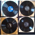 Lot of Four x 78 Grampohone Records - London, Mercury , Odeon