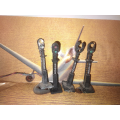 4 x Static Electric Signals - Damaged (not wired) - HO