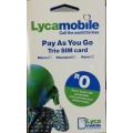 LYCAMOBILE Starter pack **FREE** - prepaid sim