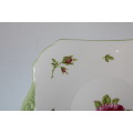 Shelley English Rose Cake Plate