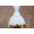 Cottage Rose Fine China Porcelain Bell