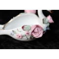 Beautiful Porcelain Swan Ashtray