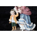 Resin Figurine of Lady and Child