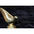 Brass Small Bird Shape Victorian Salt