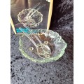 3 Piece Vintage Erystal Glass Salad Bowl Set