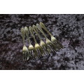 EPNS Cake Forks - (Lots of Rubbing on the plating)