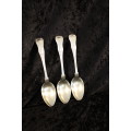 Set of 3 D & S Silver Plate Kings Pattern Serving Spoons.