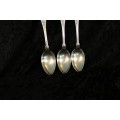Set of 3 D & S Silver Plate Kings Pattern Serving Spoons.