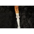 EPNS Silver Plated Pastry/Bread Fork (Deer Horn Handle)