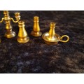 Brass Set of Candle Holders Printers Tray Miniature.