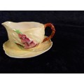 Carlton Ware Gravy Boat with Saucer.