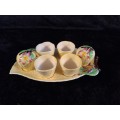 Carlton Ware Cruet and Egg set - Yellow