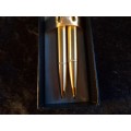 Set of Parker Ballpoint Pen and Pencil - Gold Plated.